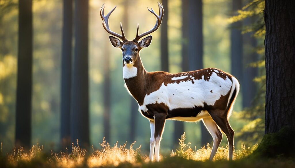 Piebald deer