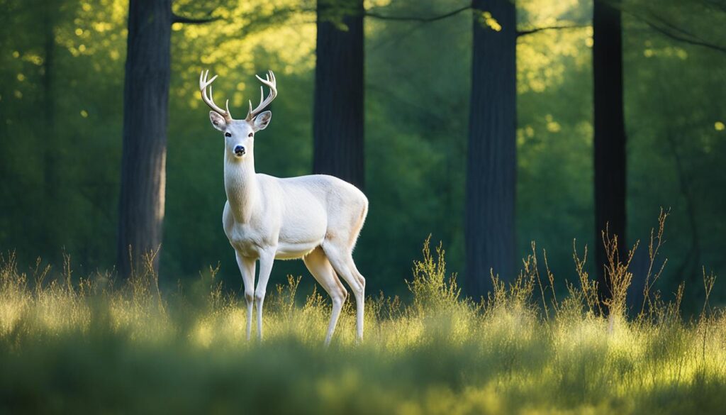 leucistic deer