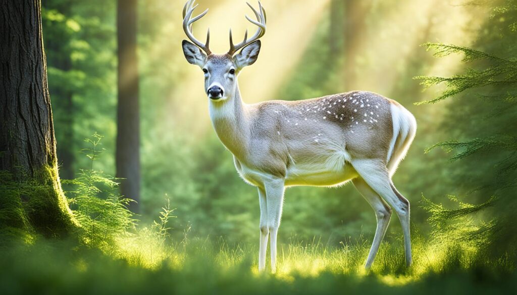 white deer tranquility