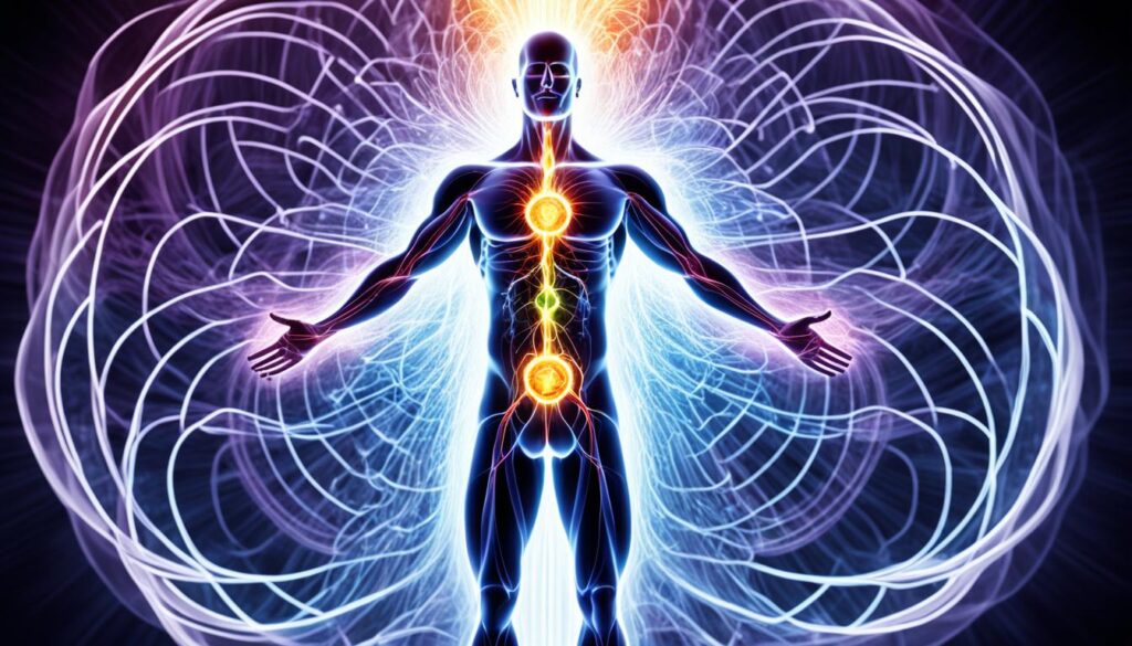 Spiritual energy flow through the body