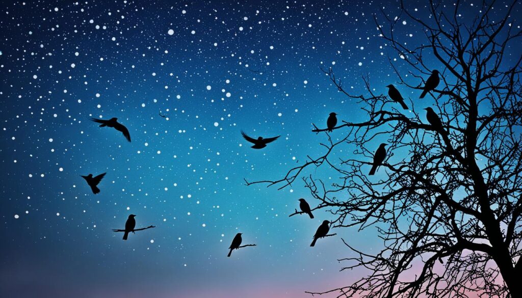 birds chirping at night spiritual meaning