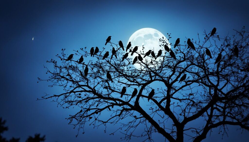 birds chirping at night spiritual significance