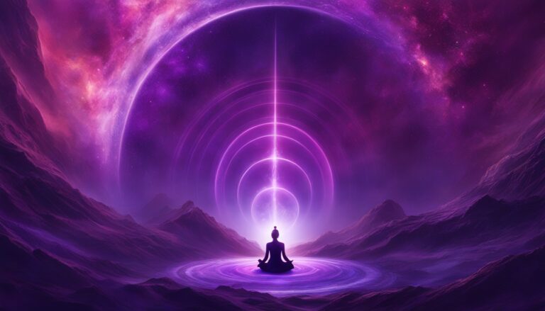 seeing purple when eyes closed spiritual