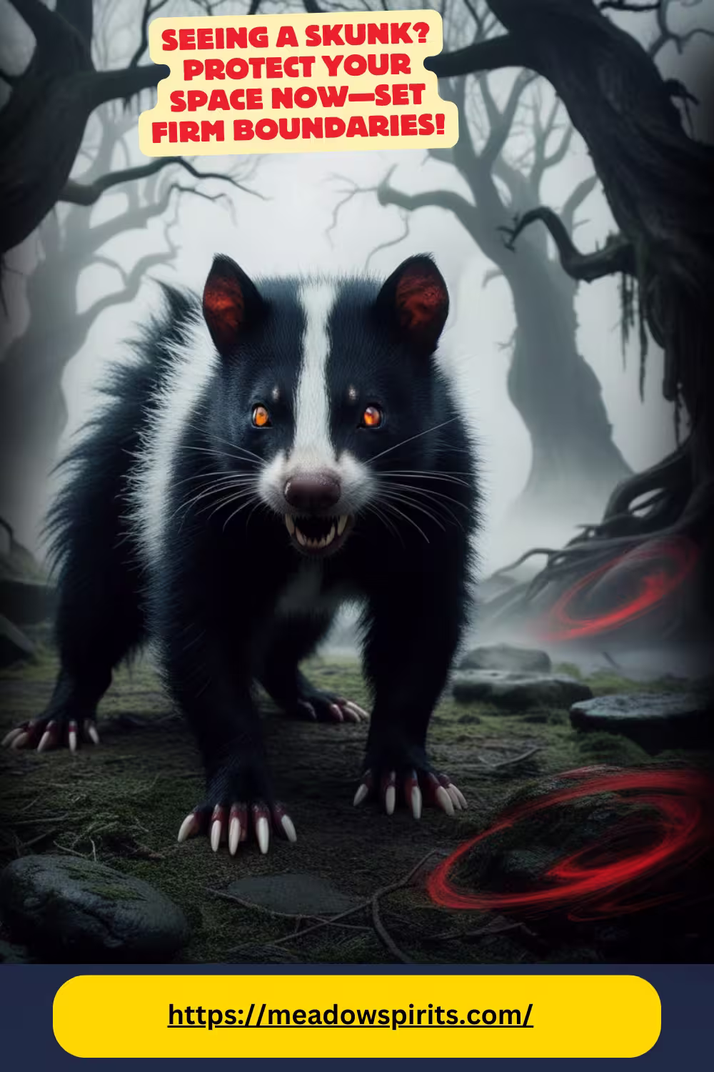 spiritual meaning of a skunk