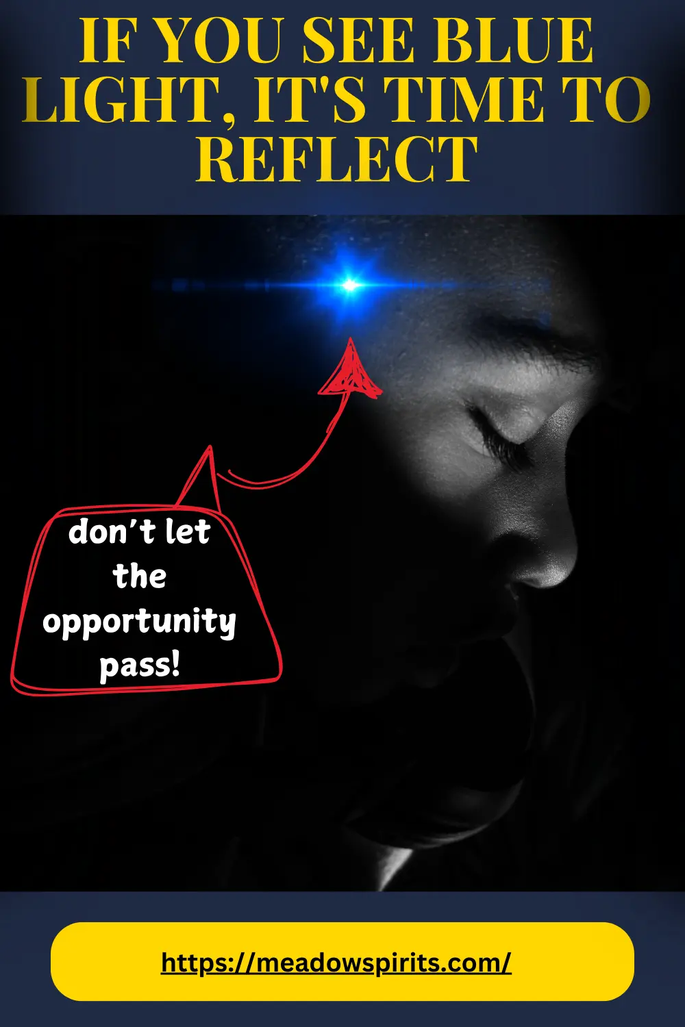 when i close my eyes i see blue light spiritual meaning