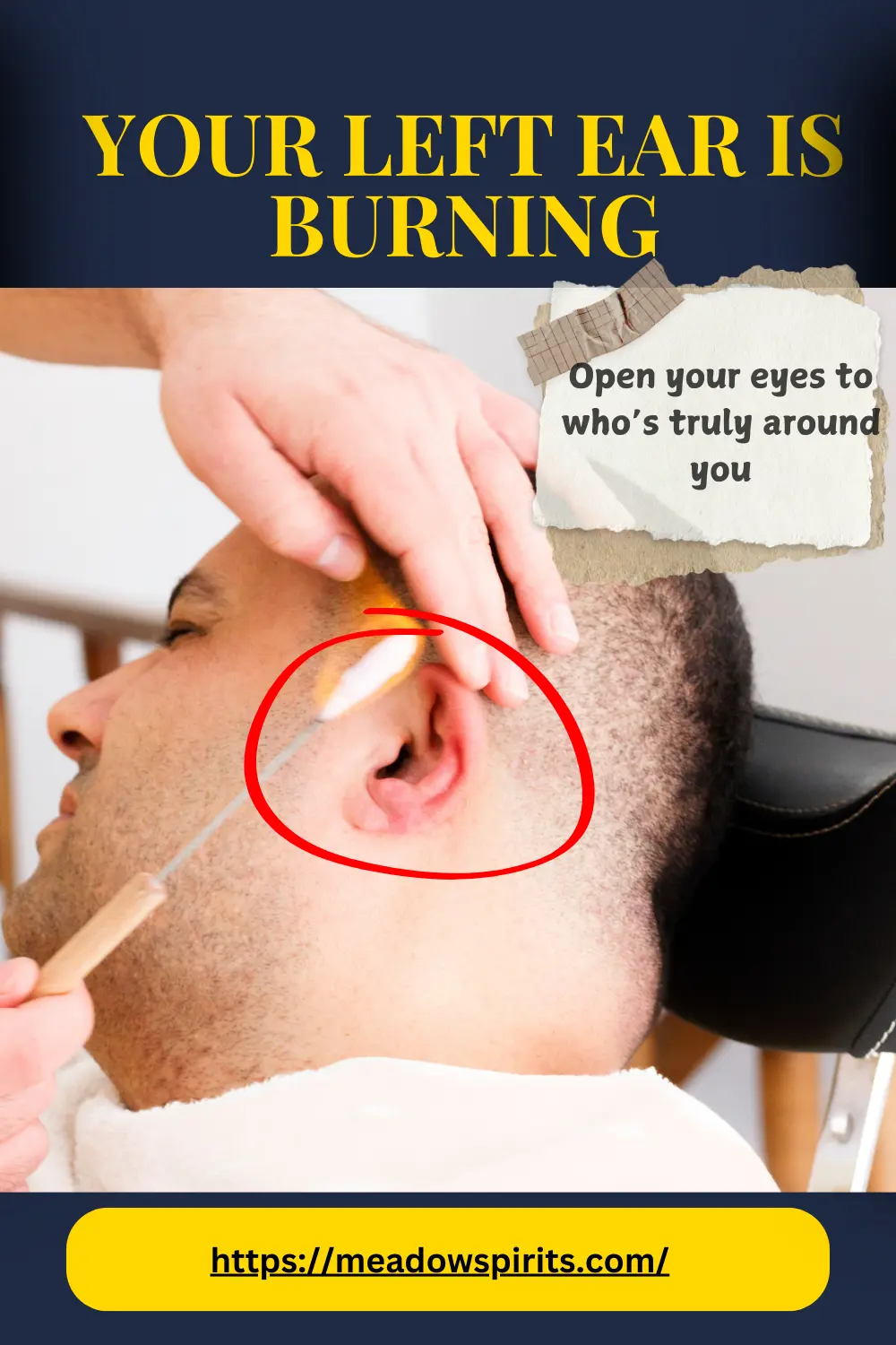 why is my left ear burning spiritual