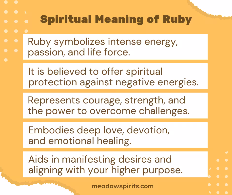 Spiritual Meaning of Ruby