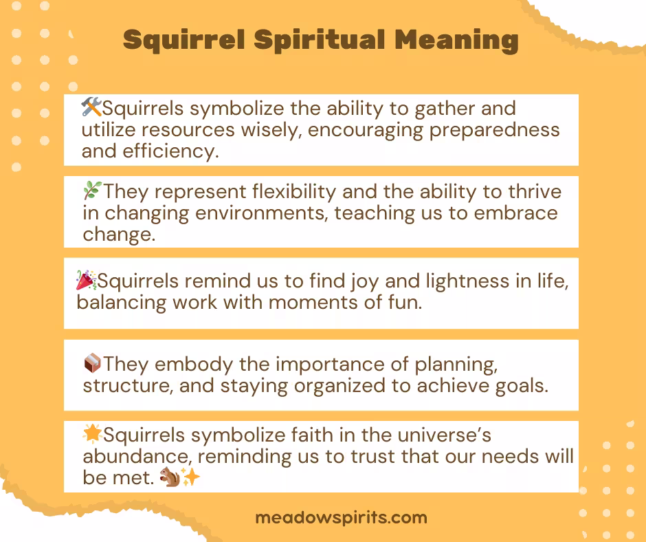 squirrel spiritual meaning