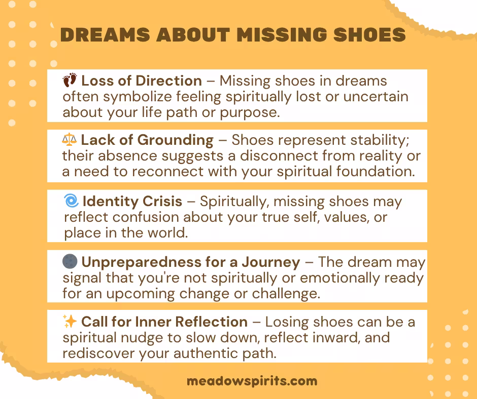 Dreams About Missing Shoes Spiritual