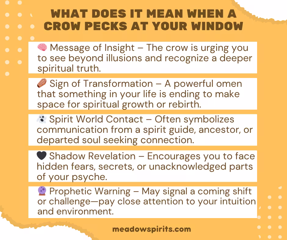 What does it mean when a crow pecks at your window01