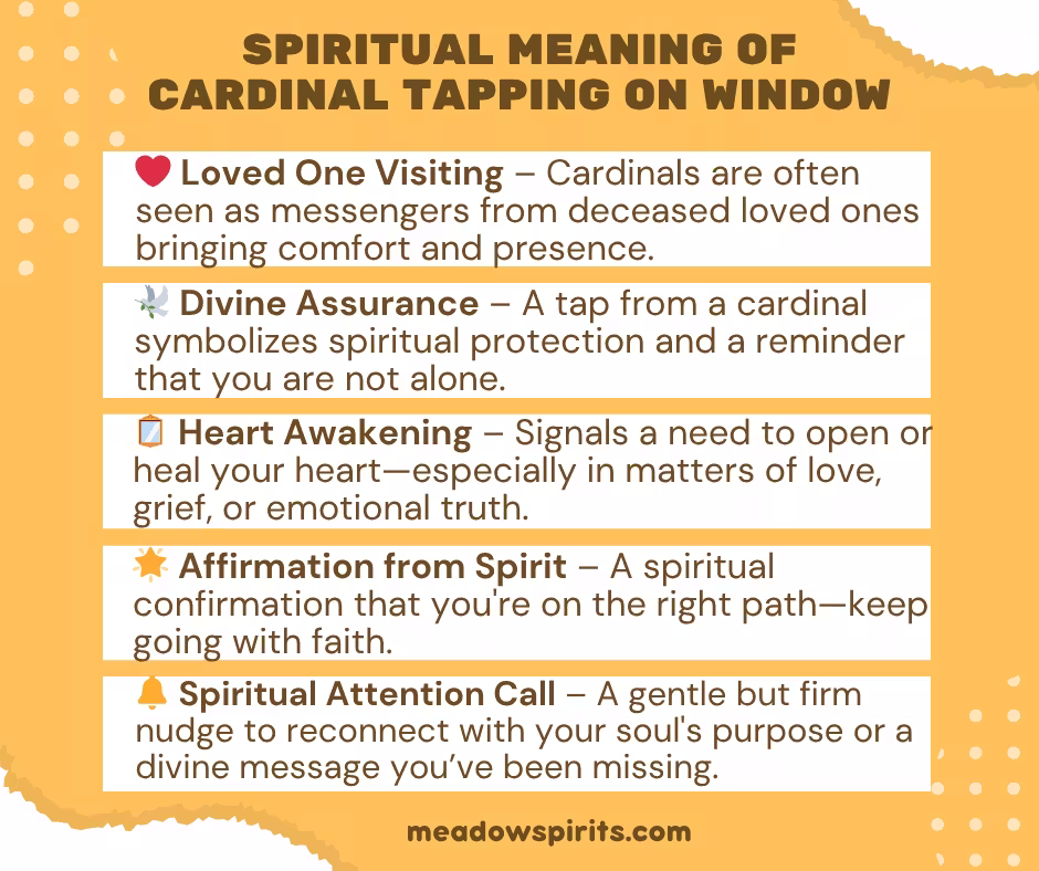 spiritual meaning of cardinal tapping on window01