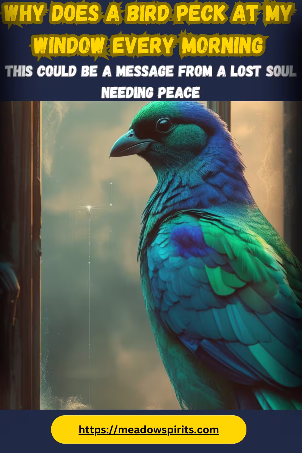 why does a bird peck at my window every morning