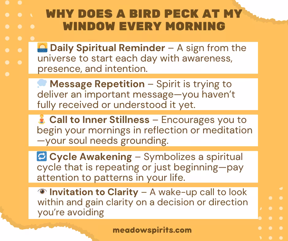 why does a bird peck at my window every morning01